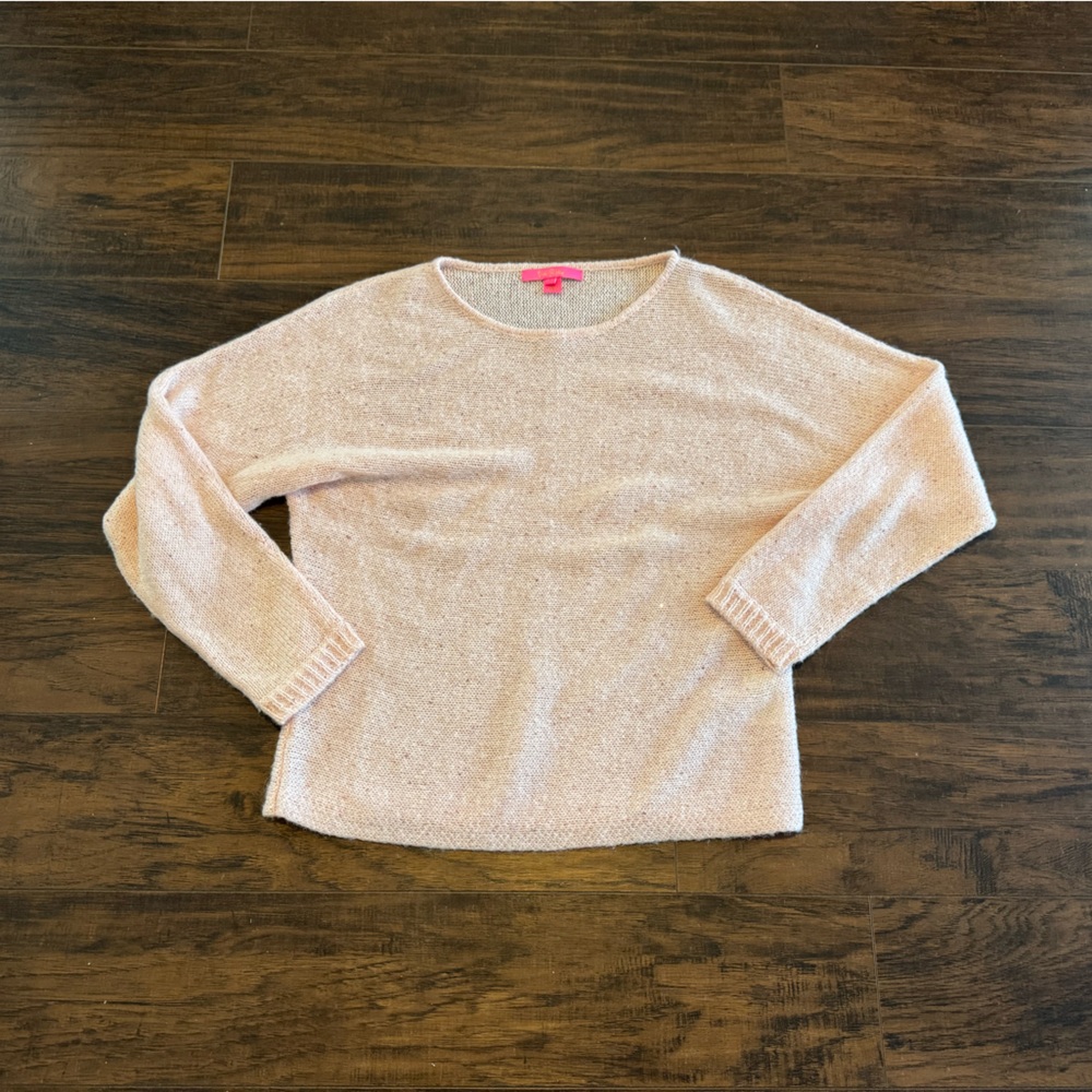 Lilly Pulitzer Light Pink Sweater shimmer